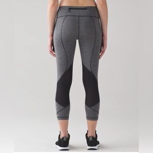 Lululemon Athletica Gray and Black Women's Leggings